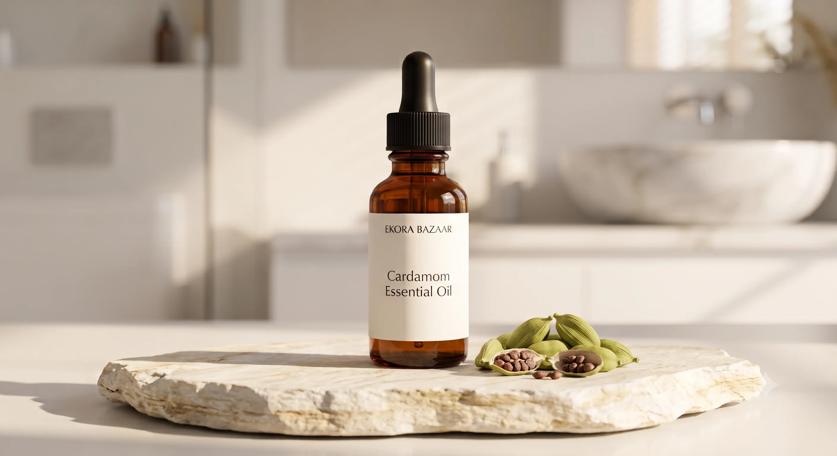 CARDAMOM ESSENTIAL OIL STEAM DISTILLED, 100% PURE AND NATURAL